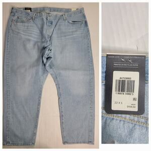 Levis Premium 501 Straight Jeans Womens Plus SZ 22 S Short Button Fly Big E NEW